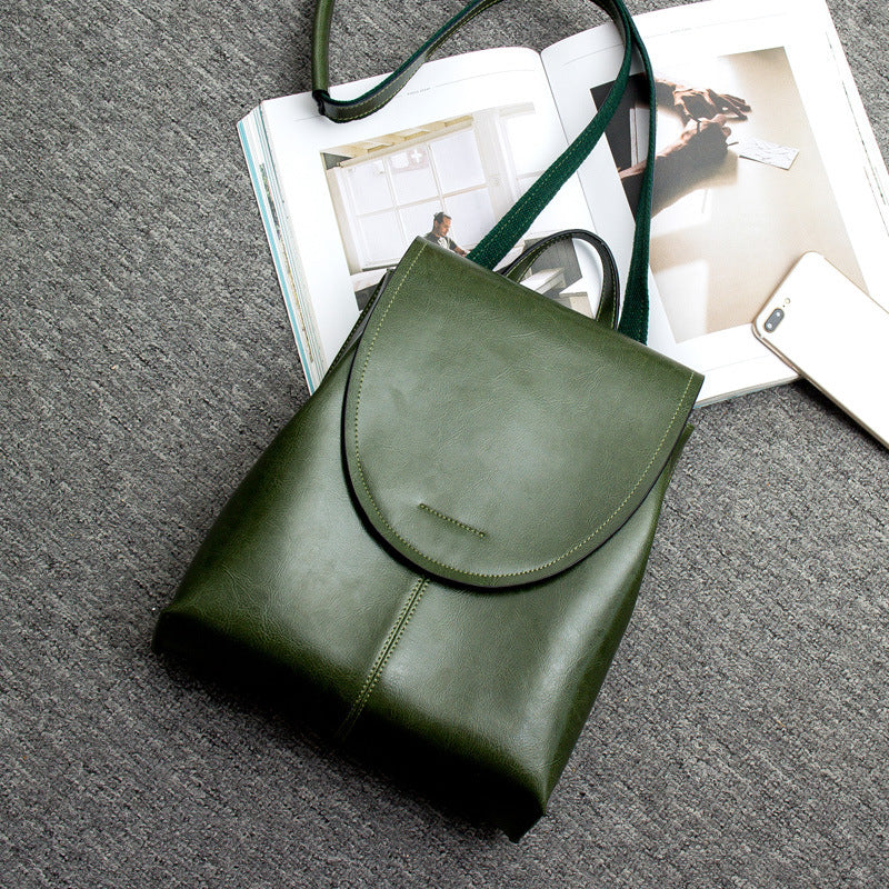 Women's Leather Backpack Stylish Everyday Travel Bag