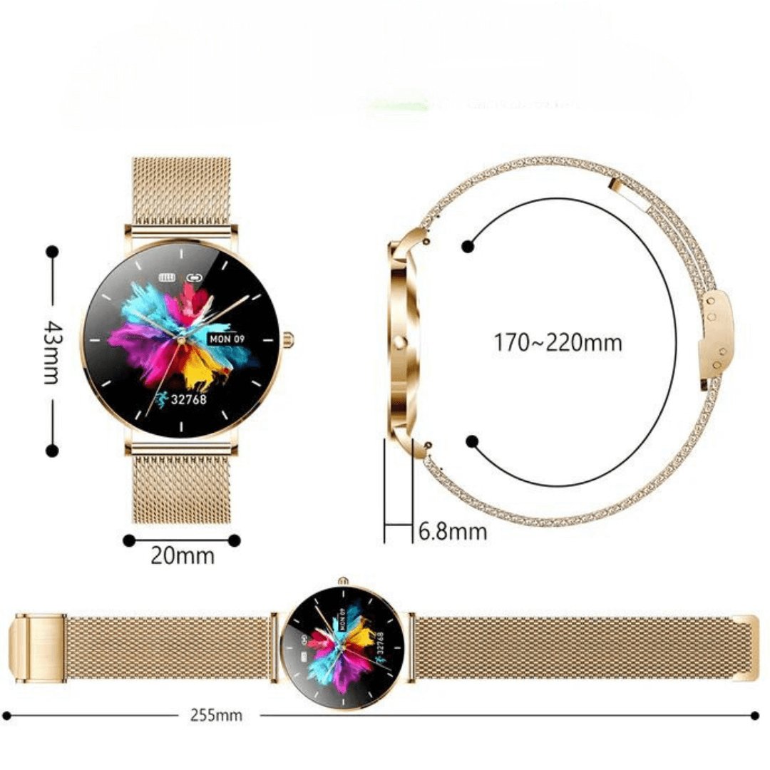 Women's Slim Smartwatch with HD Touch Display