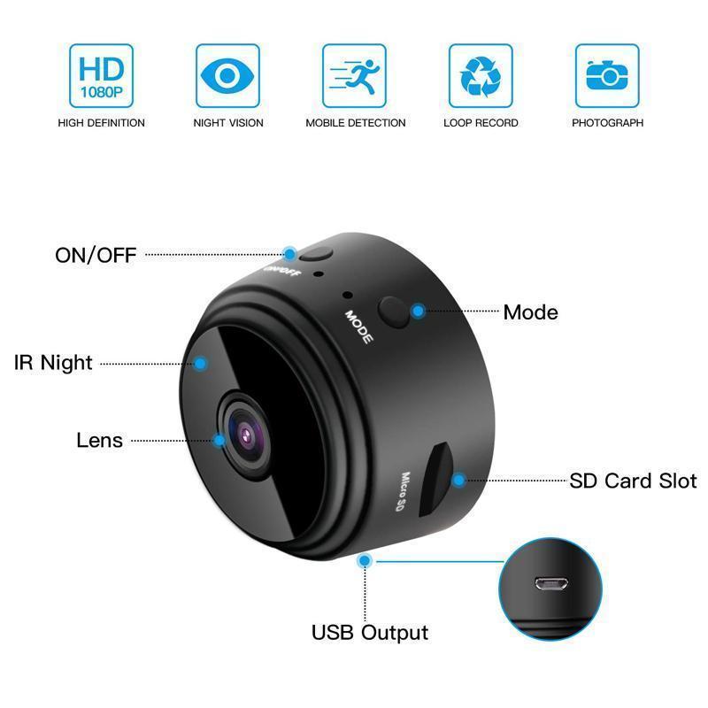 1080P Magnetic WiFi Mini Camera Wireless Reversing Camera