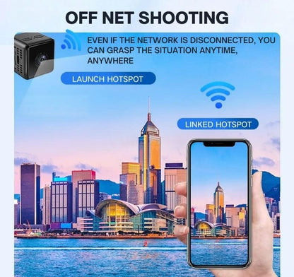 1080P Wireless WiFi Security Camera Indoor Outdoor Weather Resistant Surveillance Device