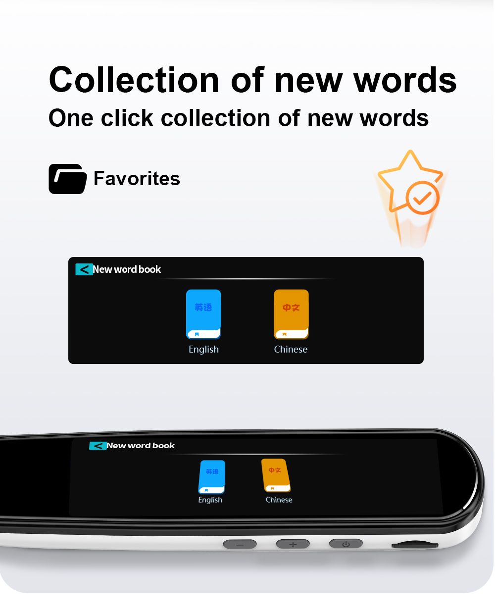 112 Language Translation Pen with Text Scanning and Voice Output
