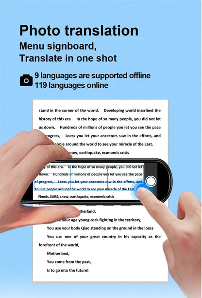 112 Language Translation Pen with Text Scanning and Voice Output