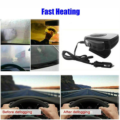 12V Car Heater Ceramic Fan with Dual 150W 300W Settings