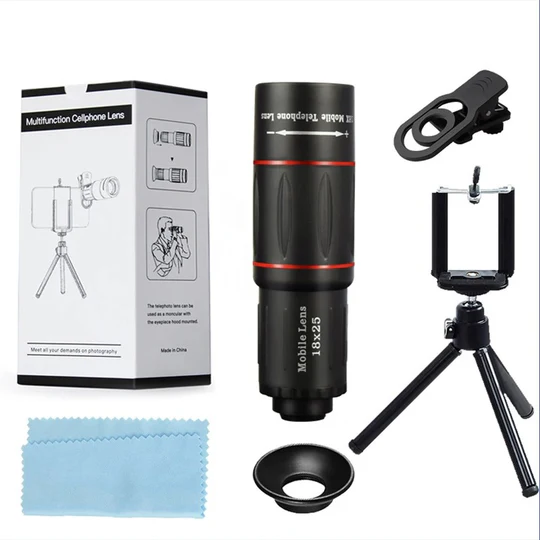 18X Smartphone Telephoto Lens with Universal Phone Clip