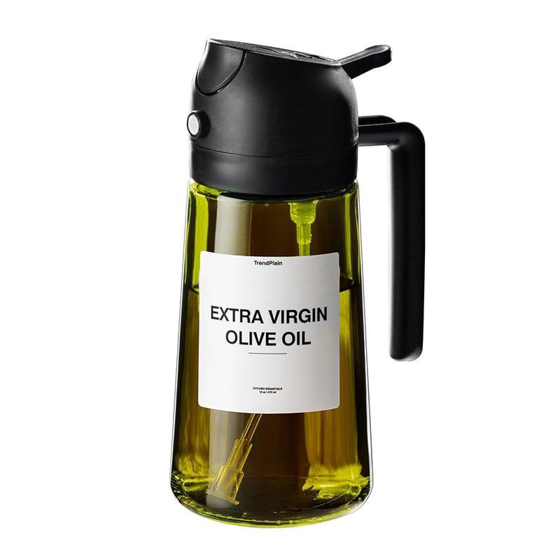 2-in-1 Glass Oil Sprayer Dispenser Cooking Bottle