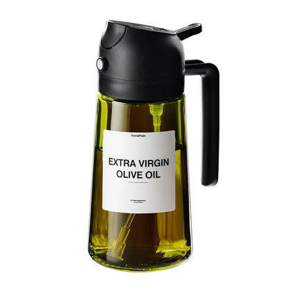 2-in-1 Glass Oil Sprayer Dispenser Cooking Bottle
