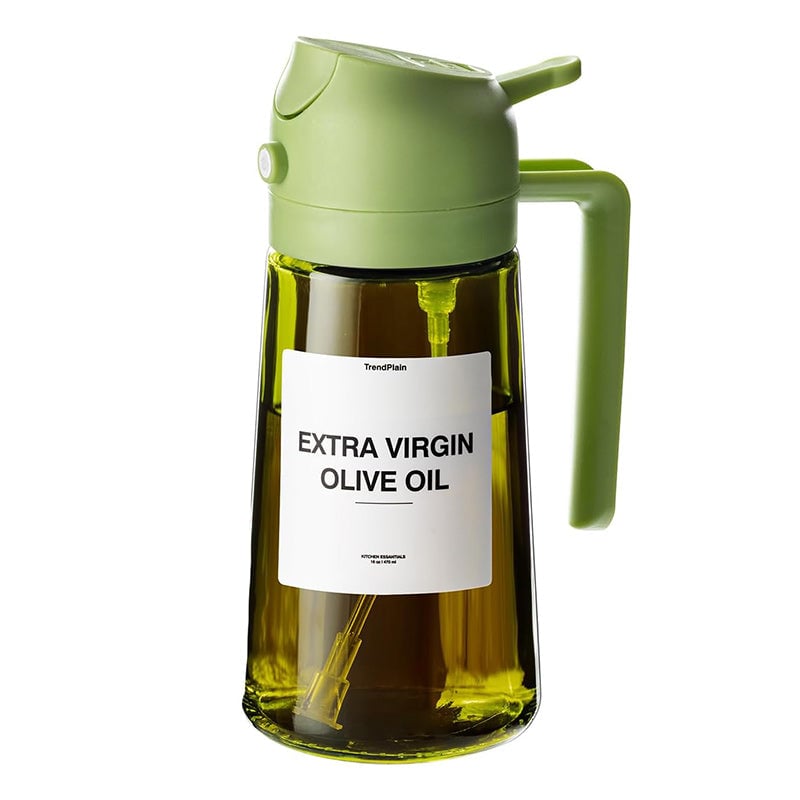 2-in-1 Glass Oil Sprayer Dispenser Cooking Bottle