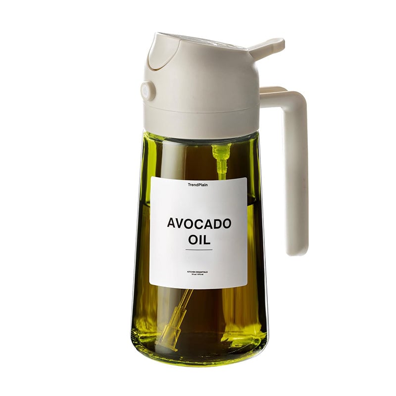 2-in-1 Glass Oil Sprayer Dispenser Cooking Bottle