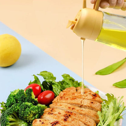 2-in-1 Glass Oil Sprayer Dispenser Cooking Bottle