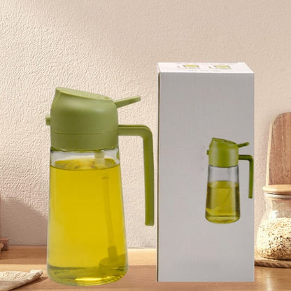 2-in-1 Glass Oil Sprayer Dispenser Cooking Bottle
