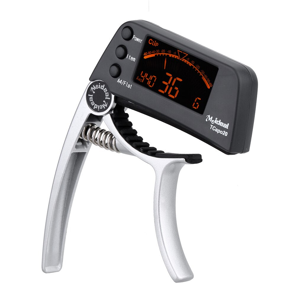 2 in 1 Guitar Capo with LCD Digital Tuner