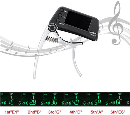 2 in 1 Guitar Capo with LCD Digital Tuner