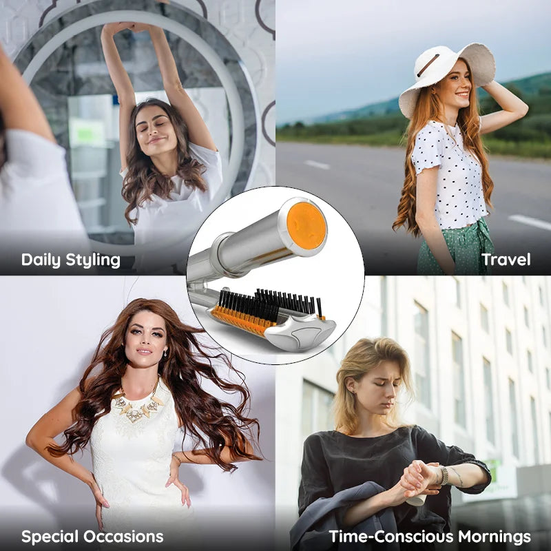 2 in 1 Rotating Hot Air Hair Styling Brush