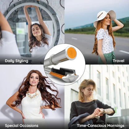 2 in 1 Rotating Hot Air Hair Styling Brush