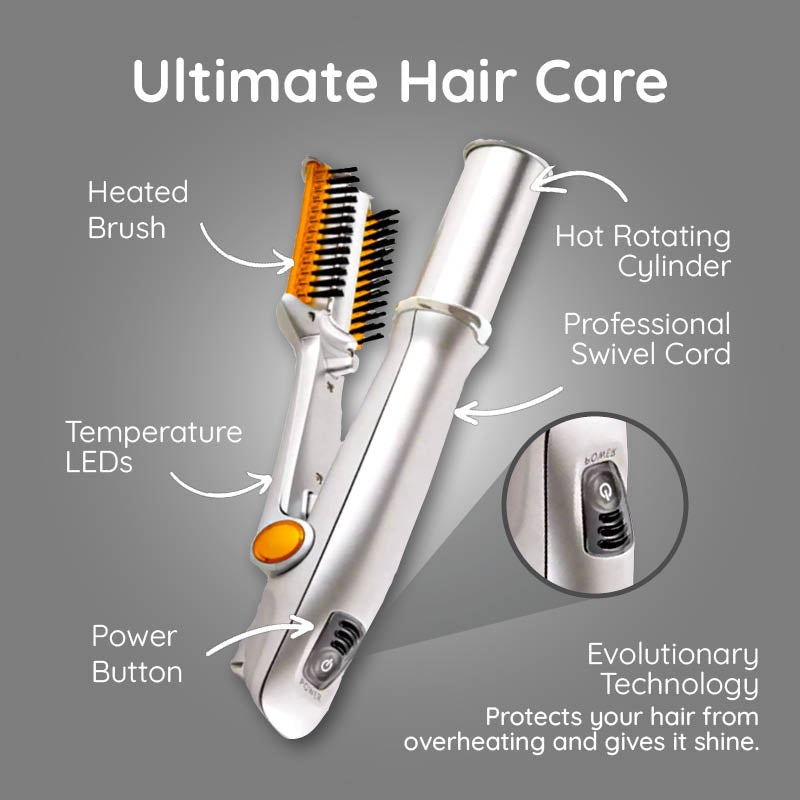 2 in 1 Rotating Hot Air Hair Styling Brush