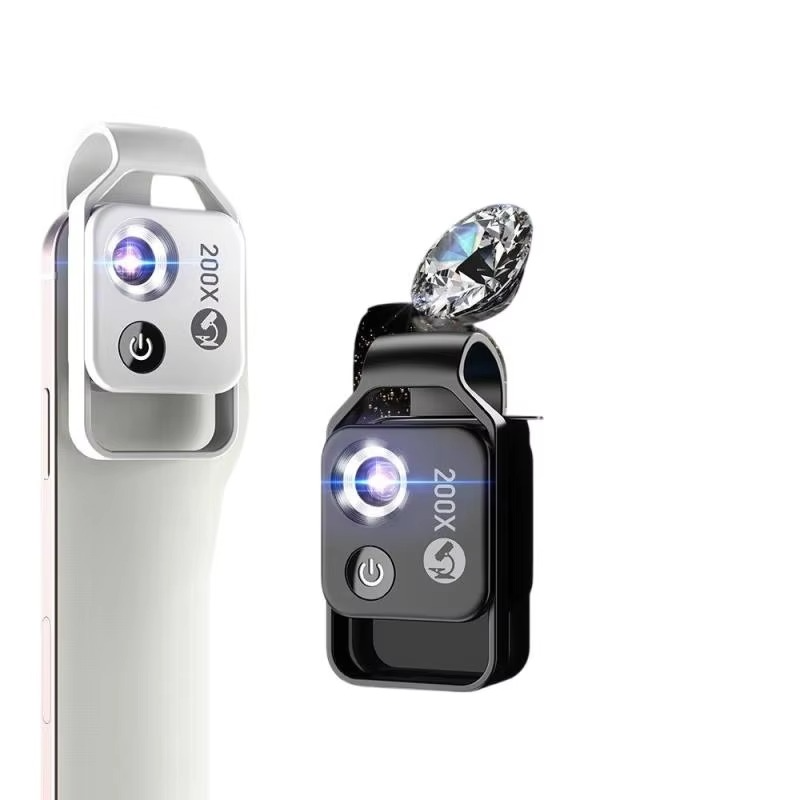 200X Smartphone Microscope Lens with Universal Clip