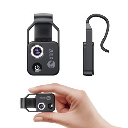 200X Smartphone Microscope Lens with Universal Clip