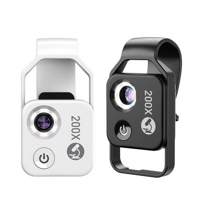200X Smartphone Microscope Lens with Universal Clip