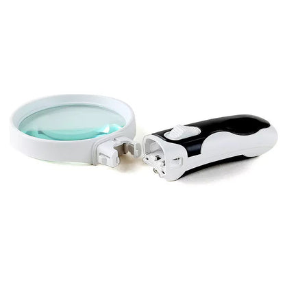 20X LED Magnifying Glass Large Handheld Reading Magnifier
