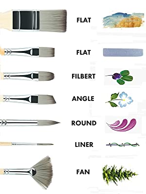 24 Piece Artist Paint Brush Set with Palette Knife