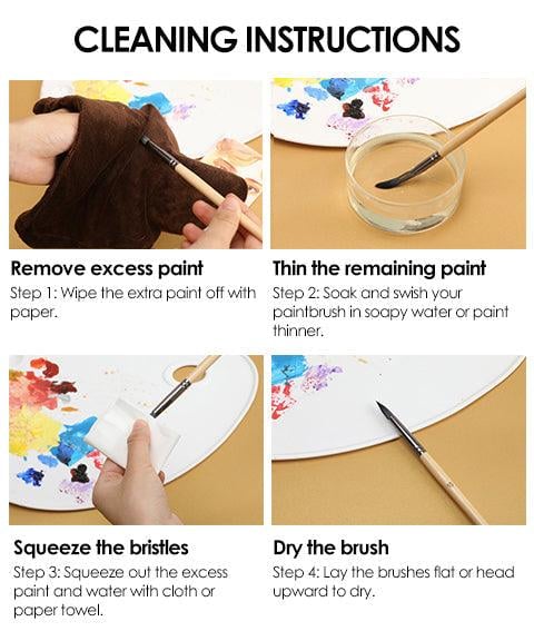 24 Piece Artist Paint Brush Set with Palette Knife