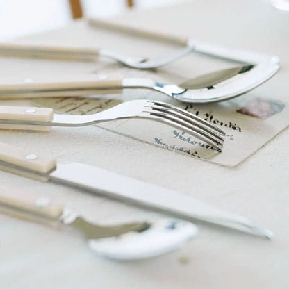 24 Piece Engraved Stainless Steel Flatware Set