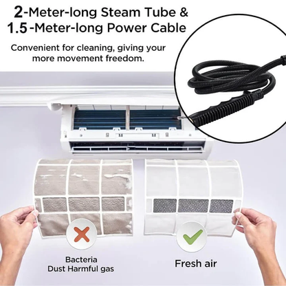 2500W Portable High Pressure Steam Cleaner With Gloves