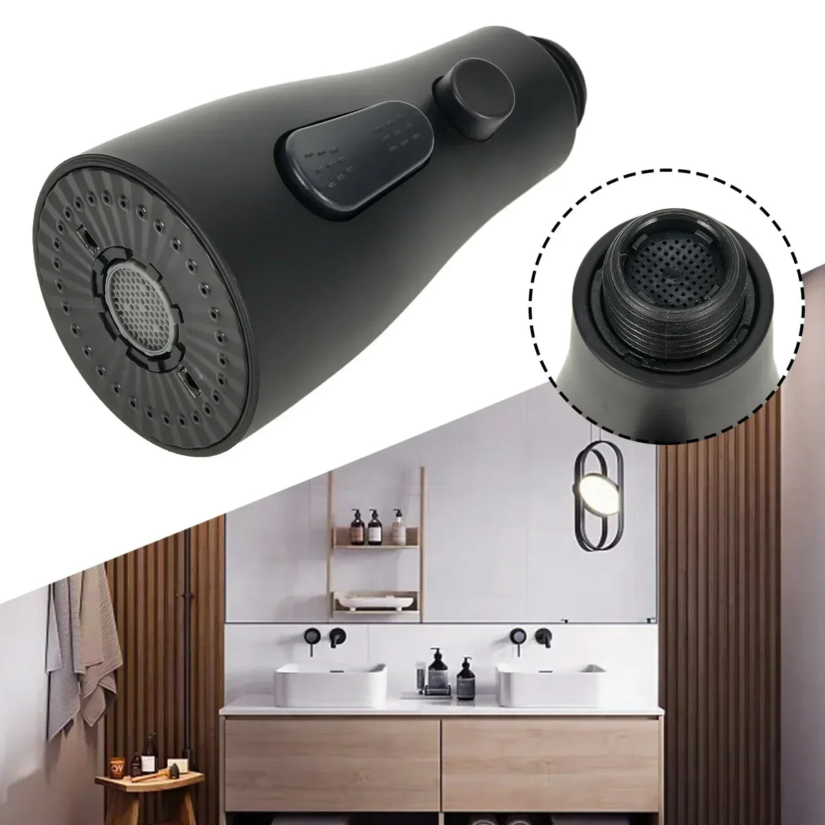 3 Function Kitchen Faucet Replacement Spray Head