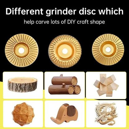 3-in-1 Carbide Wood Shaping Disc Set