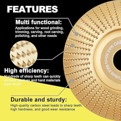 3-in-1 Carbide Wood Shaping Disc Set
