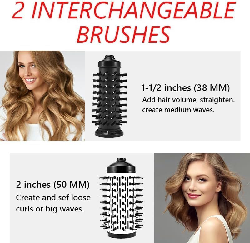 3 in 1 Rotating Hair Dryer Brush Styling Tool