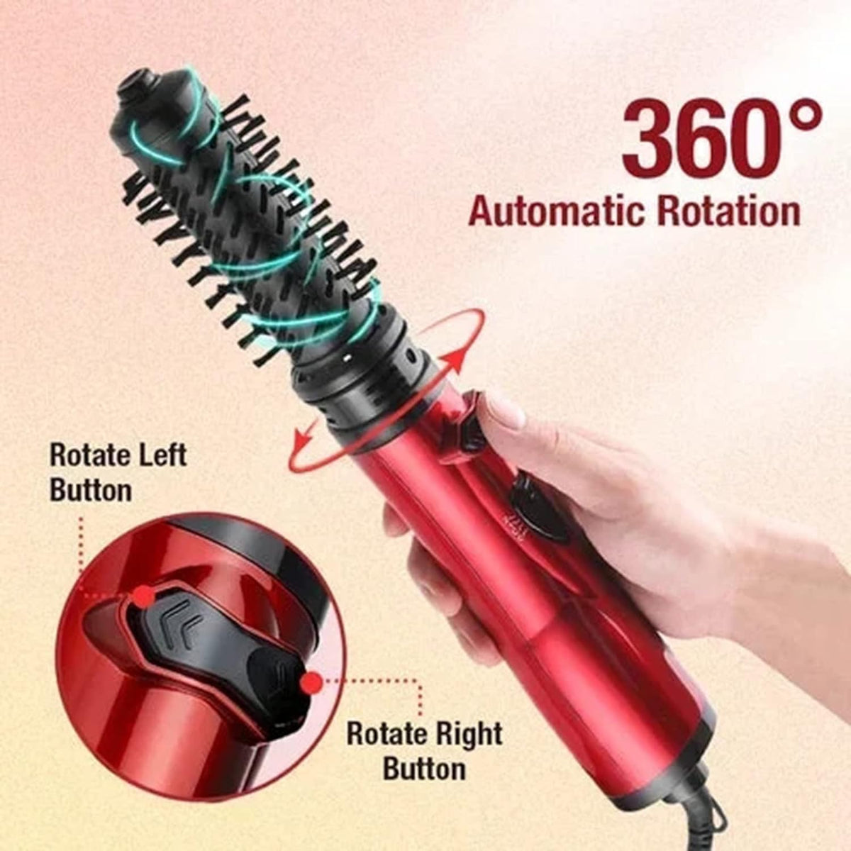 3 in 1 Rotating Hair Dryer Brush Styling Tool