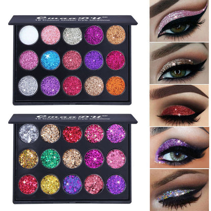 30 Color Glitter Eyeshadow Palette for Face and Body Makeup