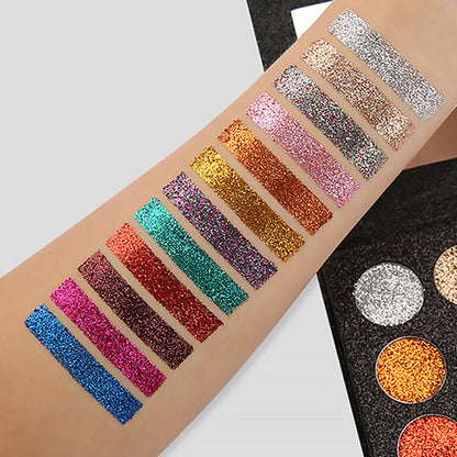 30 Color Glitter Eyeshadow Palette for Face and Body Makeup