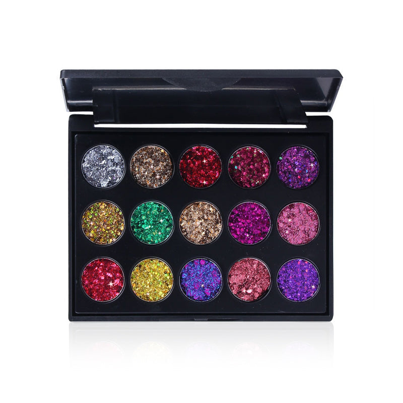 30 Color Glitter Eyeshadow Palette for Face and Body Makeup