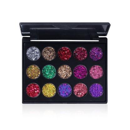 30 Color Glitter Eyeshadow Palette for Face and Body Makeup