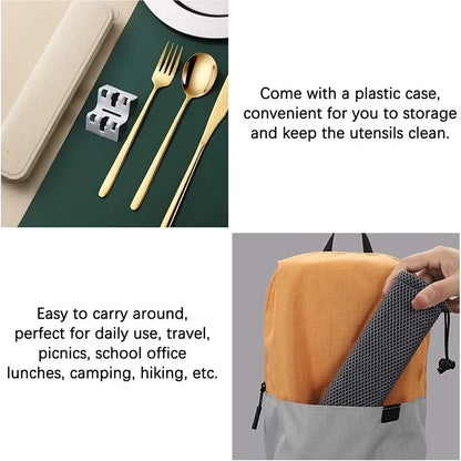 304 Stainless Steel Reusable Cutlery Set