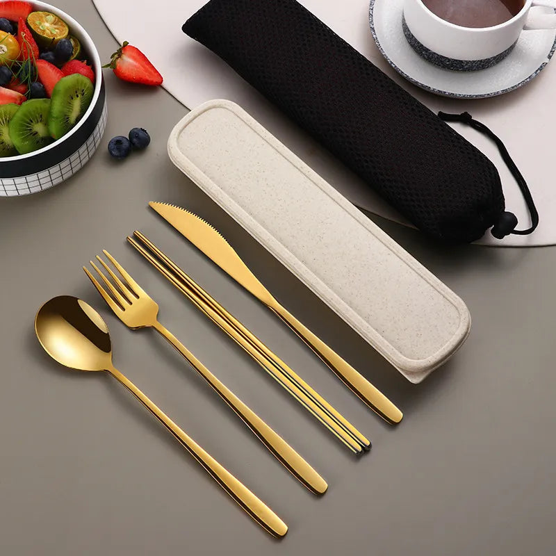 304 Stainless Steel Reusable Cutlery Set