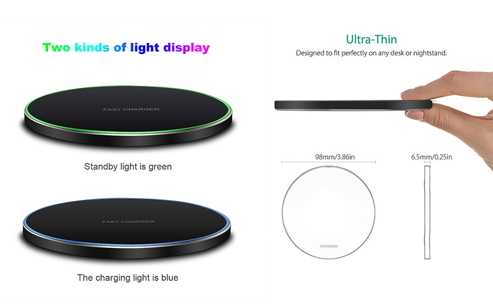 30W Magnetic Wireless Charging Pad with USB C Cable