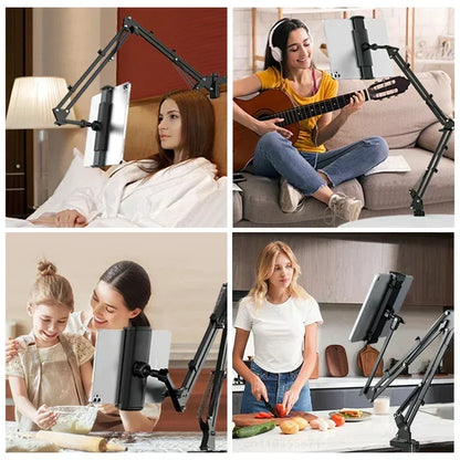360 Degree Adjustable Tablet Stand with Aluminum Arm