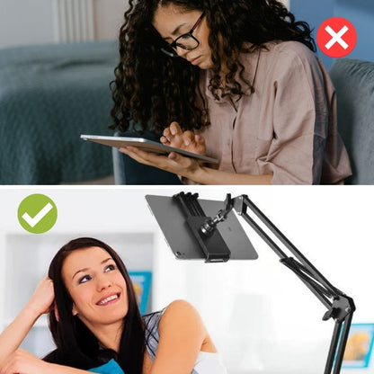 360 Degree Adjustable Tablet Stand with Aluminum Arm