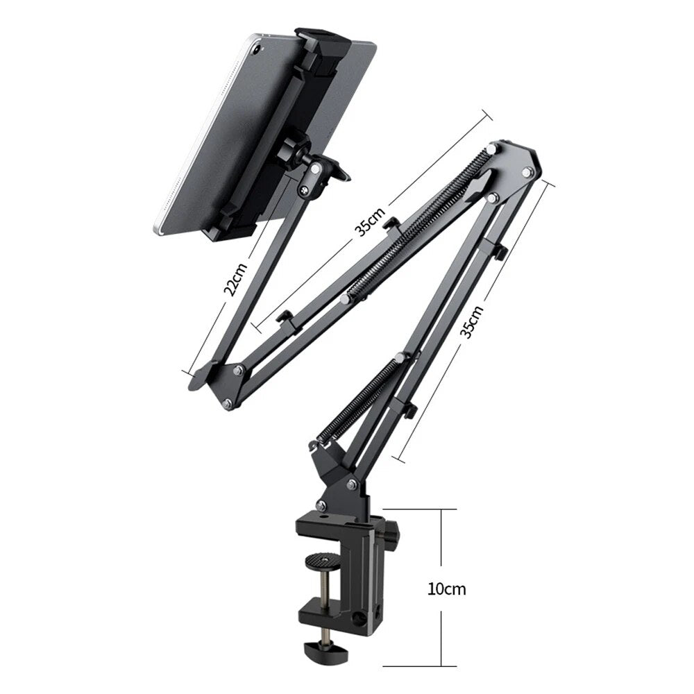 360 Degree Adjustable Tablet Stand with Aluminum Arm