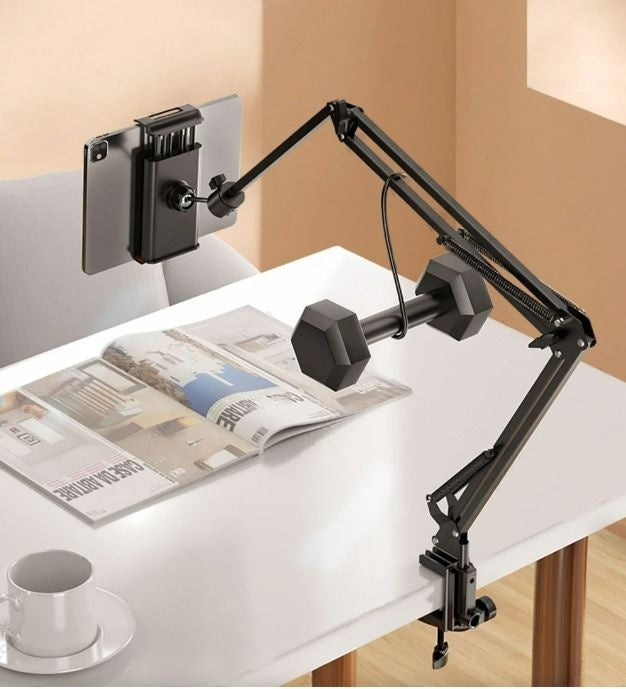 360 Degree Adjustable Tablet Stand with Aluminum Arm