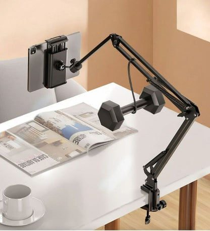 360 Degree Adjustable Tablet Stand with Aluminum Arm