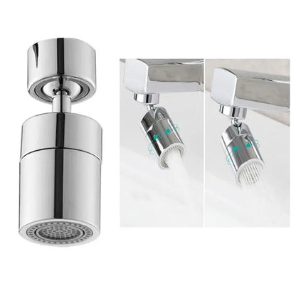 360 Degree Faucet Aerator with Dual Spray Modes