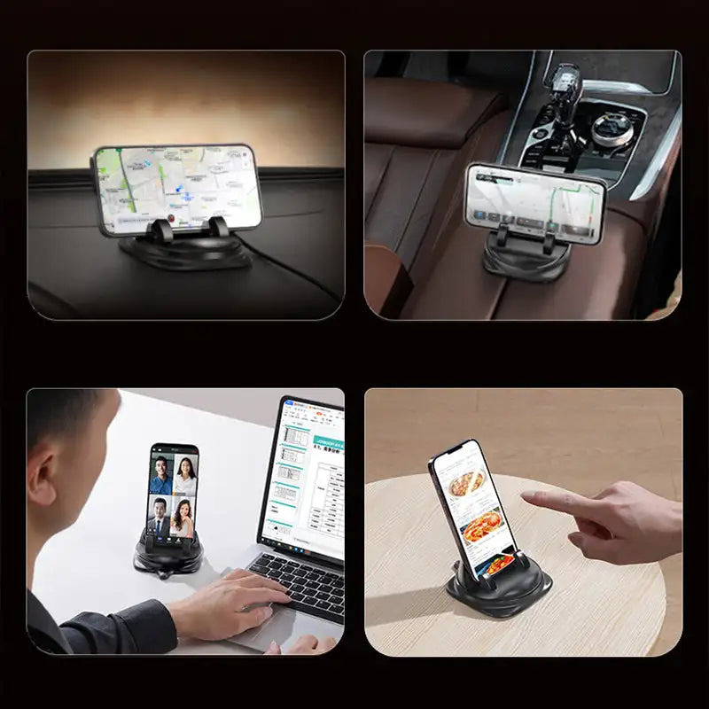 360 Degree Rotating Car Phone Holder with Adjustable Universal Mount