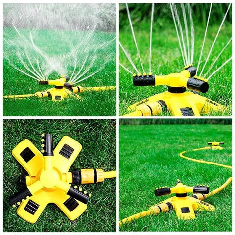 360 Degree Rotating Lawn Sprinkler with Adjustable Water Spray