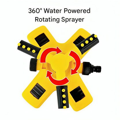 360 Degree Rotating Lawn Sprinkler with Adjustable Water Spray
