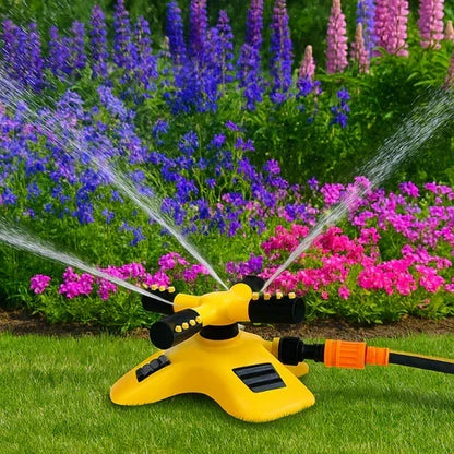 360 Degree Rotating Lawn Sprinkler with Multi Angle Spray Nozzles