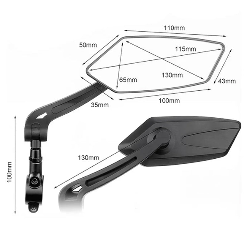 360° Adjustable Bicycle Rearview Mirror